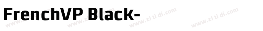 FrenchVP Black字体转换